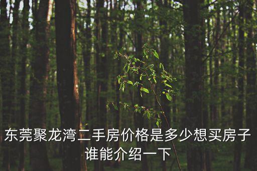 東莞錦龍灣二手房，廣州中海錦榕灣二手房房價均價多少錢一平米