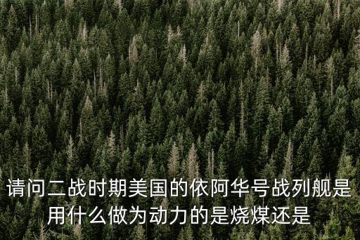 請(qǐng)問(wèn)二戰(zhàn)時(shí)期美國(guó)的依阿華號(hào)戰(zhàn)列艦是用什么做為動(dòng)力的是燒煤還是
