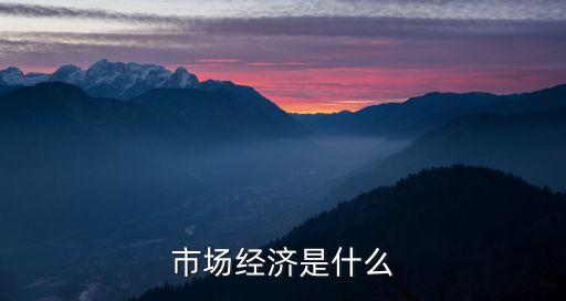 什么是市場經濟，市場經濟是什么