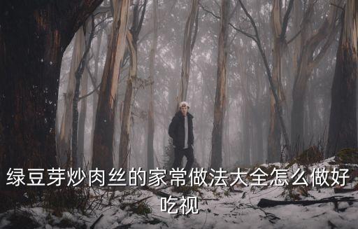 綠豆芽炒肉絲的家常做法大全怎么做好吃視