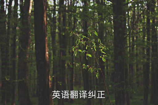 糾正的英文，改正的英文怎么說