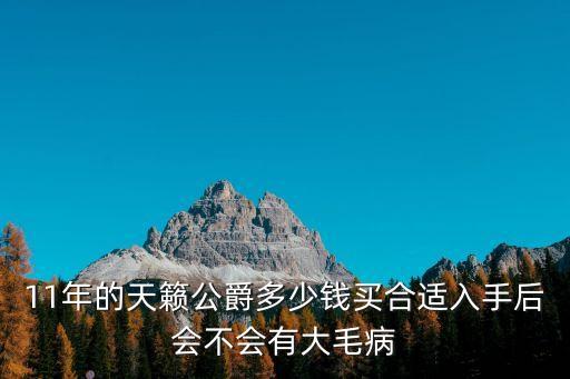 11年的天籟公爵多少錢買合適入手后會不會有大毛病