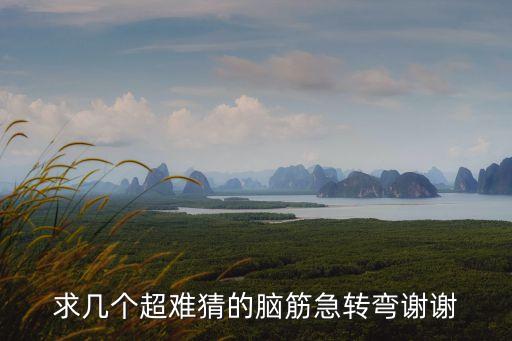 超難腦筋急轉彎，有沒有超級難的腦筋急轉彎