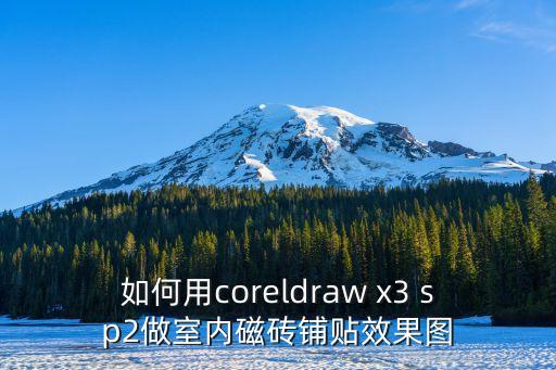 瓷磚鋪貼效果圖，如何用coreldraw x3 sp2做室內磁磚鋪貼效果圖