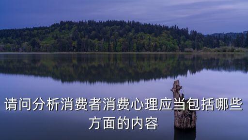 請問分析消費者消費心理應當包括哪些方面的內容