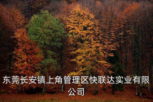 東莞長安鎮上角管理區快聯達實業有限公司
