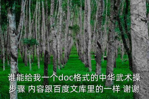 中華武術操，中華武術功夫怎么練