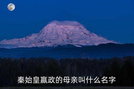 嬴政的母親，秦始皇她媽媽是誰