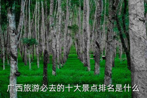 廣西旅游必去的十大景點排名是什么