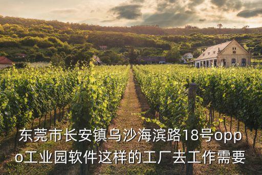 東莞市長(zhǎng)安鎮(zhèn)烏沙海濱路18號(hào)oppo工業(yè)園軟件這樣的工廠去工作需要