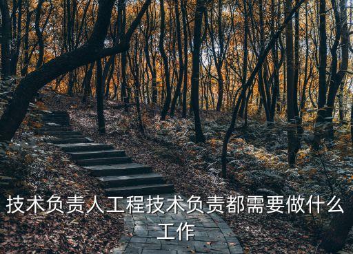 技術負責人工程技術負責都需要做什么工作