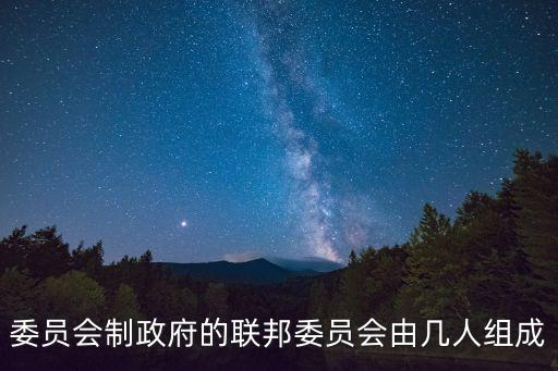 委員會制，委員會制國家是怎樣運作的
