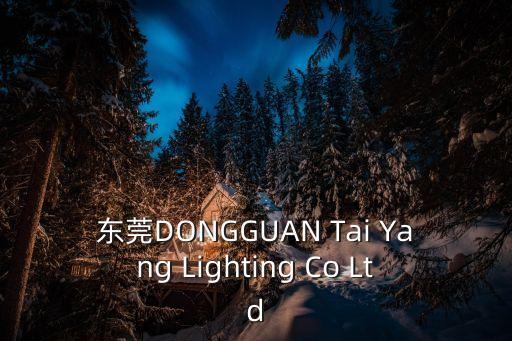 東莞市斯銘燈飾有限公司電話，東莞DONGGUAN Tai Yang Lighting Co Ltd