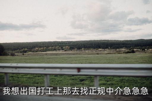 我想出國打工上那去找正規中介急急急