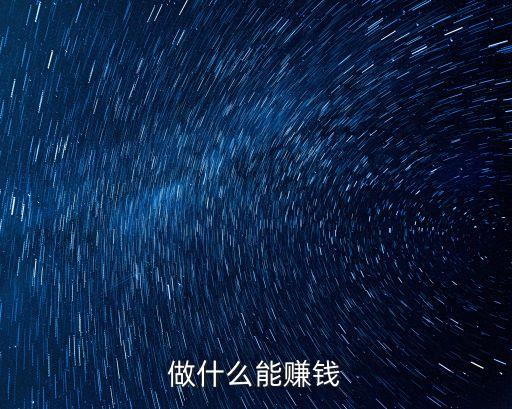 做什么能賺錢