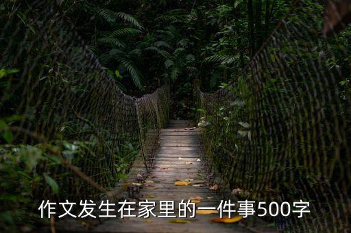 一件小事作文500字，作文發(fā)生在家里的一件事500字