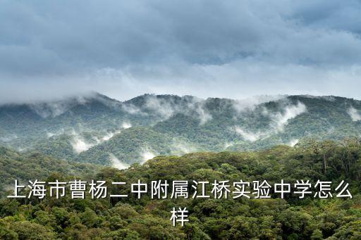 上海市曹楊二中好嗎，曹楊兩中好不好