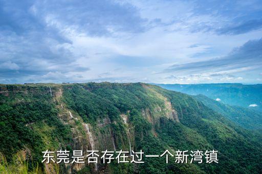 東莞新灣離鎮口，東莞是否存在過一個新灣鎮