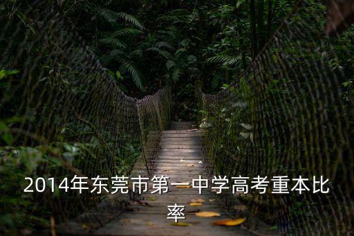 2014年東莞市第一中學高考重本比率