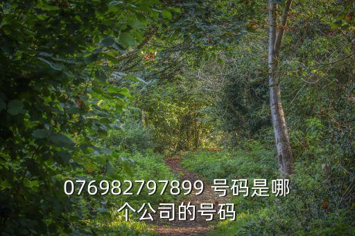 076982797899 號碼是哪個公司的號碼