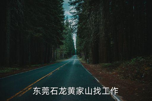 東莞石龍黃家山找工作