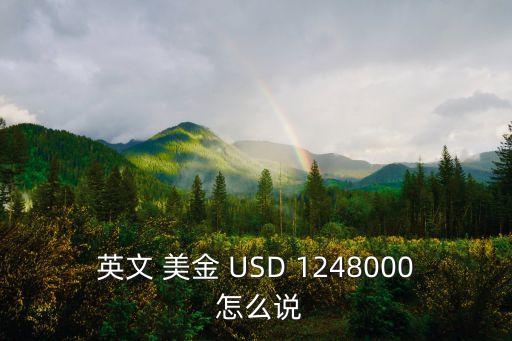 美金英文怎么說，美元用英語怎么說