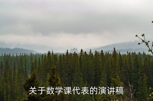 關(guān)于數(shù)學(xué)課代表的演講稿