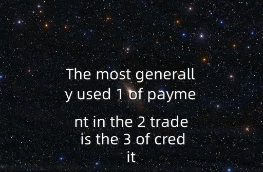 信用卡英語，The most generally used 1 of payment in the 2 trade is the 3 of credit