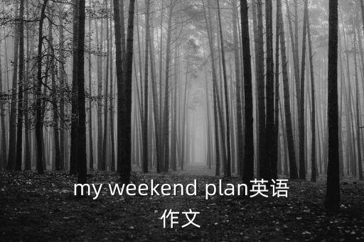 my weekend plan英語作文