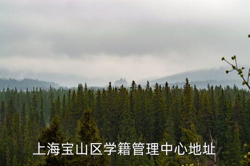 上海寶山區學籍管理中心地址