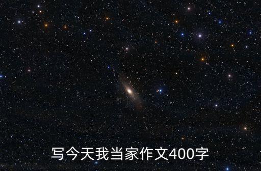 寫今天我當家作文400字
