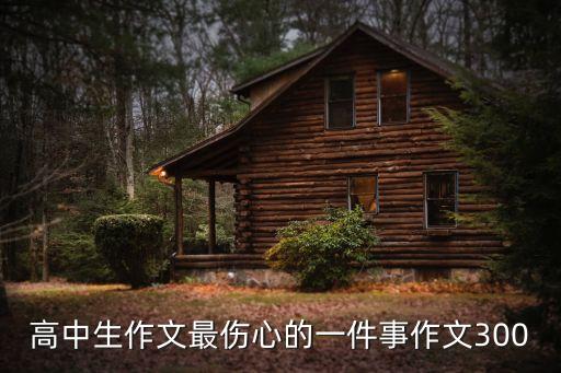 難過的一件事，高中生作文最傷心的一件事作文300