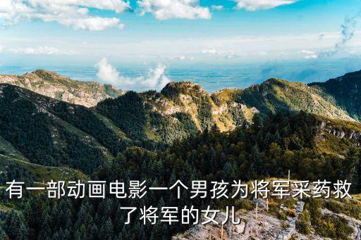 有一部動畫電影一個男孩為將軍采藥救了將軍的女兒
