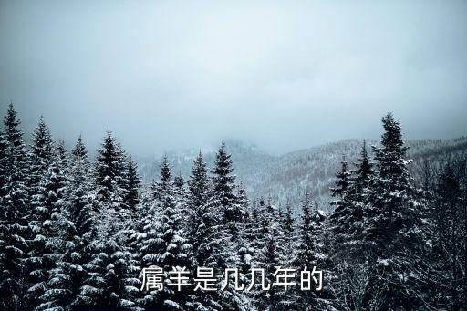 屬羊是哪一年，屬羊是幾幾年的