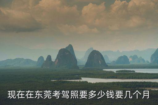 現(xiàn)在在東莞考駕照要多少錢要幾個月