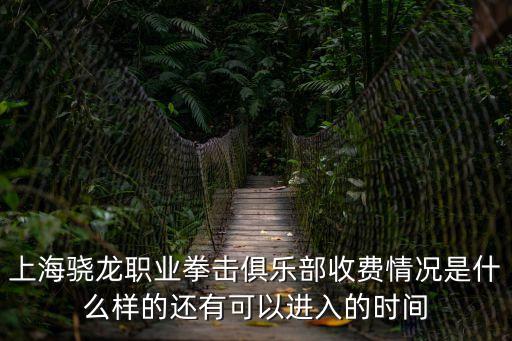 上海驍龍職業拳擊俱樂部收費情況是什么樣的還有可以進入的時間