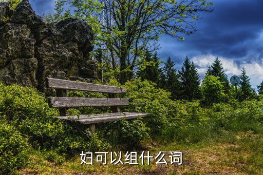 婦可以組什么詞