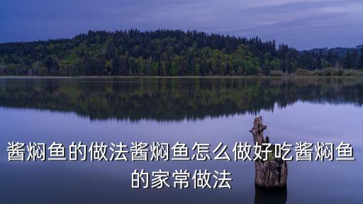醬燜魚的做法醬燜魚怎么做好吃醬燜魚的家常做法