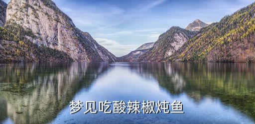 夢見吃酸辣椒燉魚