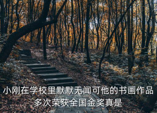 金獎惠明，小剛在學校里默默無聞可他的書畫作品多次榮獲全國金獎真是