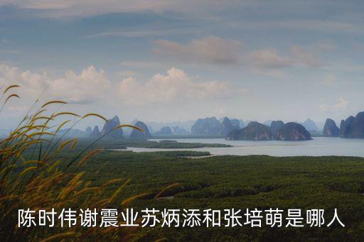 陳時偉，陳時偉謝震業(yè)蘇炳添和張培萌是哪人
