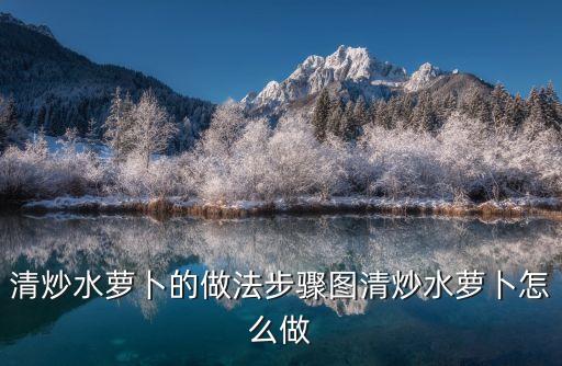 清炒水蘿卜的做法步驟圖清炒水蘿卜怎么做