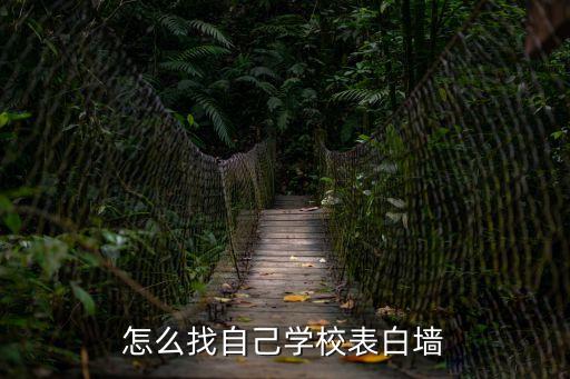 怎么找自己學校表白墻