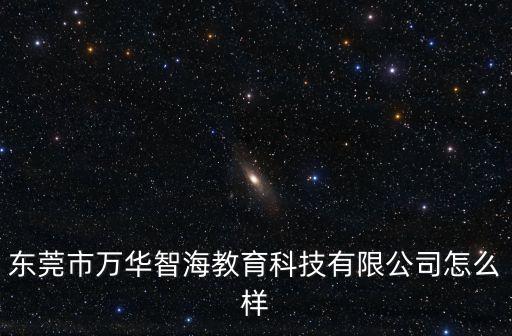 東莞市萬華智海教育科技有限公司怎么樣