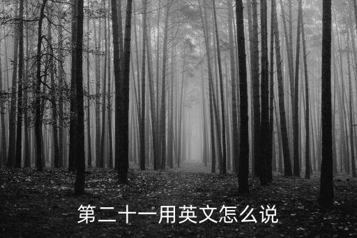第二十一用英文怎么說