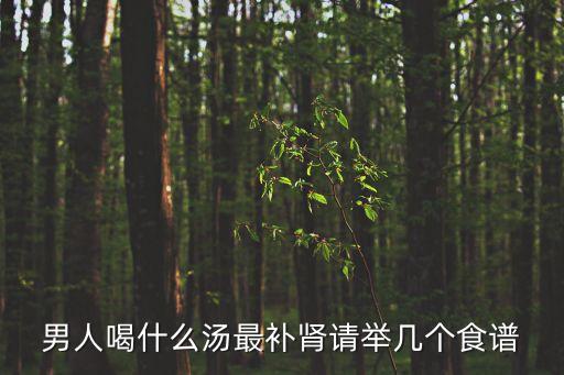 男人喝什么湯最補(bǔ)腎請(qǐng)舉幾個(gè)食譜