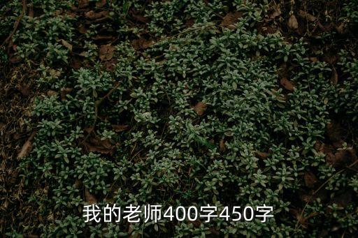 我的老師400字450字