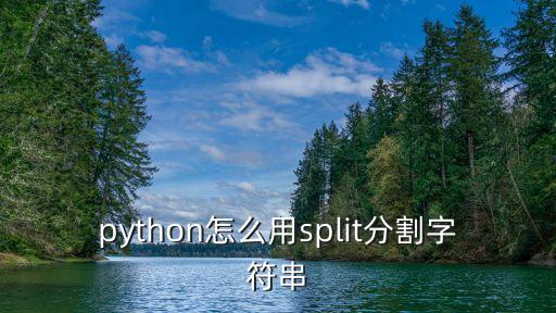 python怎么用split分割字符串