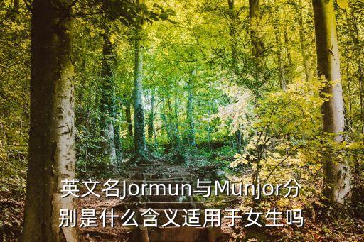 英文名Jormun與Munjor分別是什么含義適用于女生嗎
