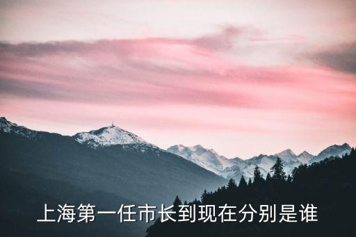 上海第一任市長到現在分別是誰